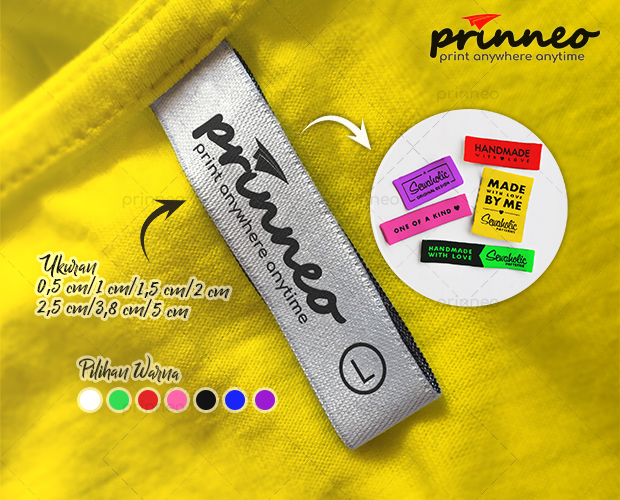 Label Baju Woven